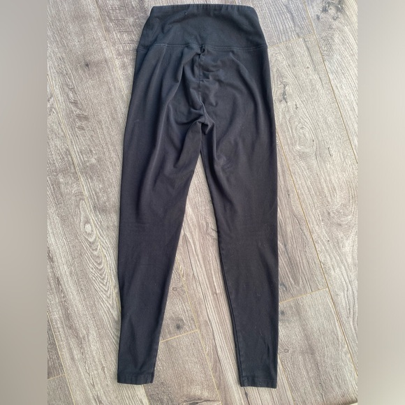 3/$30 American Eagle black plain cotton blend warm high waisted comfy leggings - Picture 3 of 6